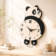 Chubby Panda - Pendulum Wall Clock