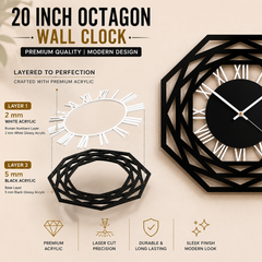 Octagon - Wall Clock