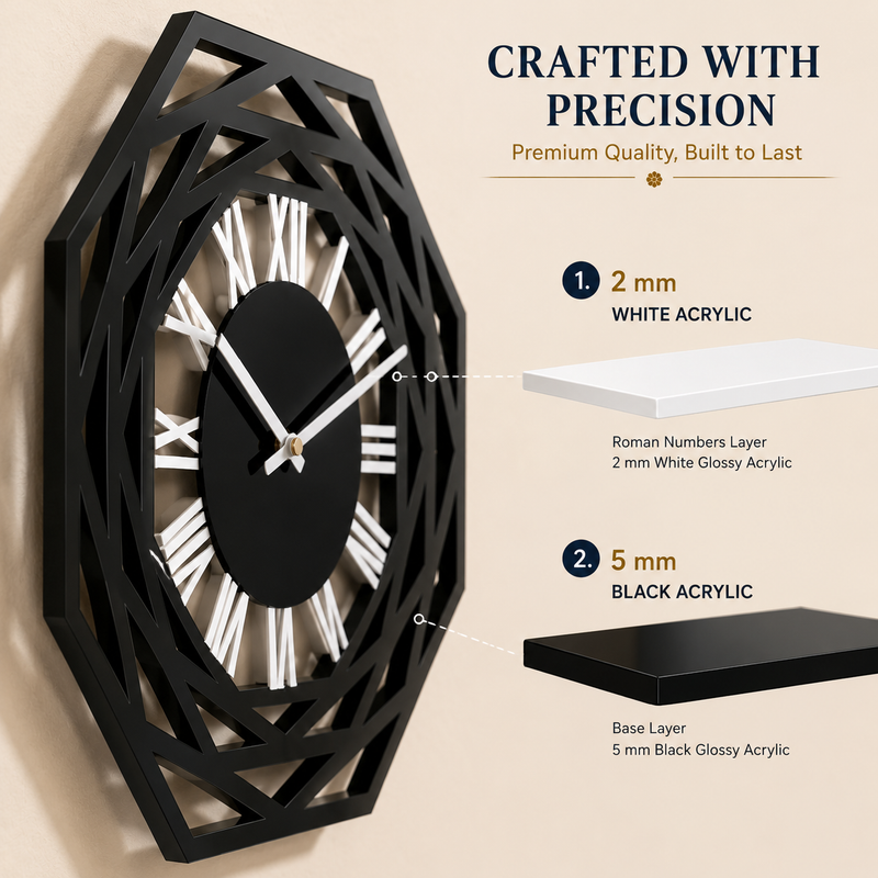 Octagon - Wall Clock