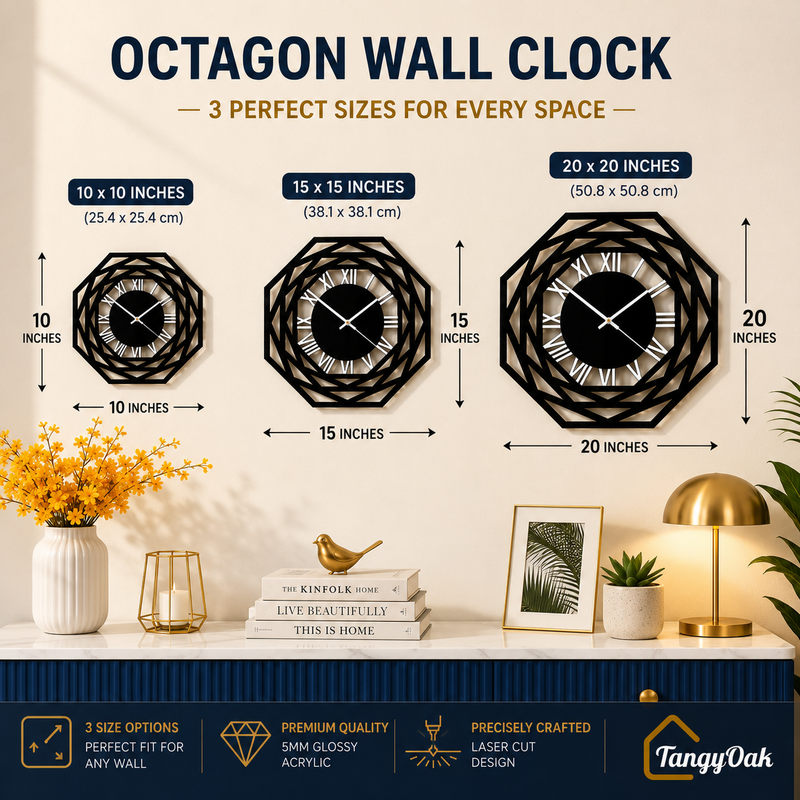 Octagon - Wall Clock