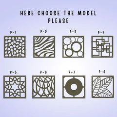 Wall Hanging Room Divider ( Pack of 12 Pieces)