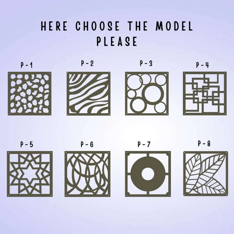 Wall Hanging Room Divider ( Pack of 12 Pieces)