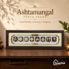 Ashtamangal - Premium Wood Art Photo Frame