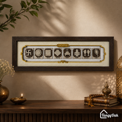 Ashtamangal - Premium Wood Art Photo Frame