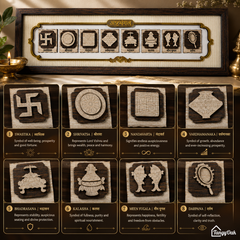Ashtamangal - Premium Wood Art Photo Frame