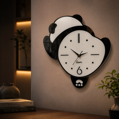 Lazy Panda - Pendulum Wall Clock
