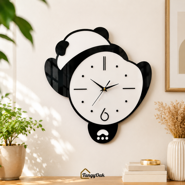 Lazy Panda - Pendulum Wall Clock