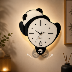 Lazy Panda - Pendulum Wall Clock