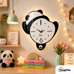 Lazy Panda - Pendulum Wall Clock
