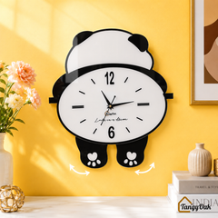 Cute Panda - Pendulum Wall Clock