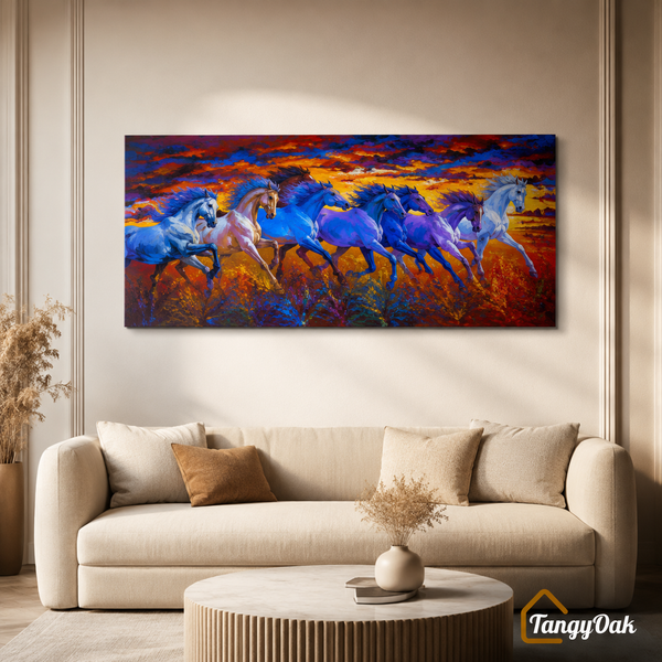 Seven Horses - Wall Painting