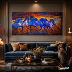 Seven Horses - Wall Painting
