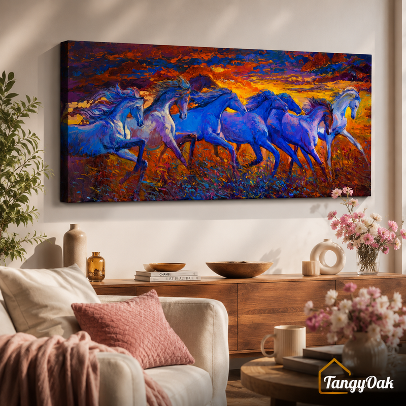 Seven Horses - Wall Painting