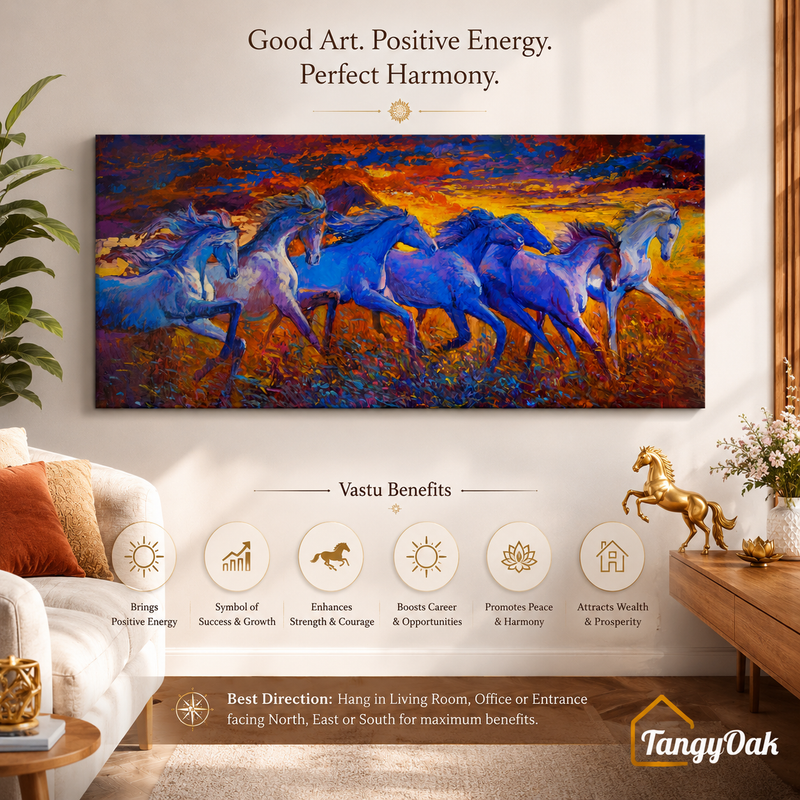 Seven Horses - Wall Painting