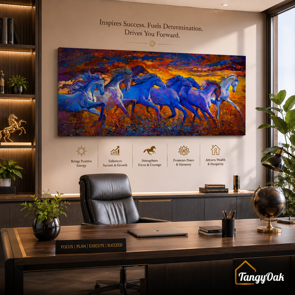 Seven Horses - Wall Painting