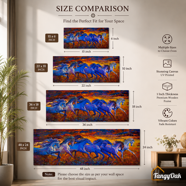 Seven Horses - Wall Painting