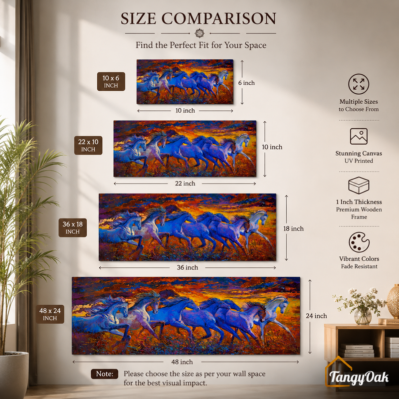 Seven Horses - Wall Painting