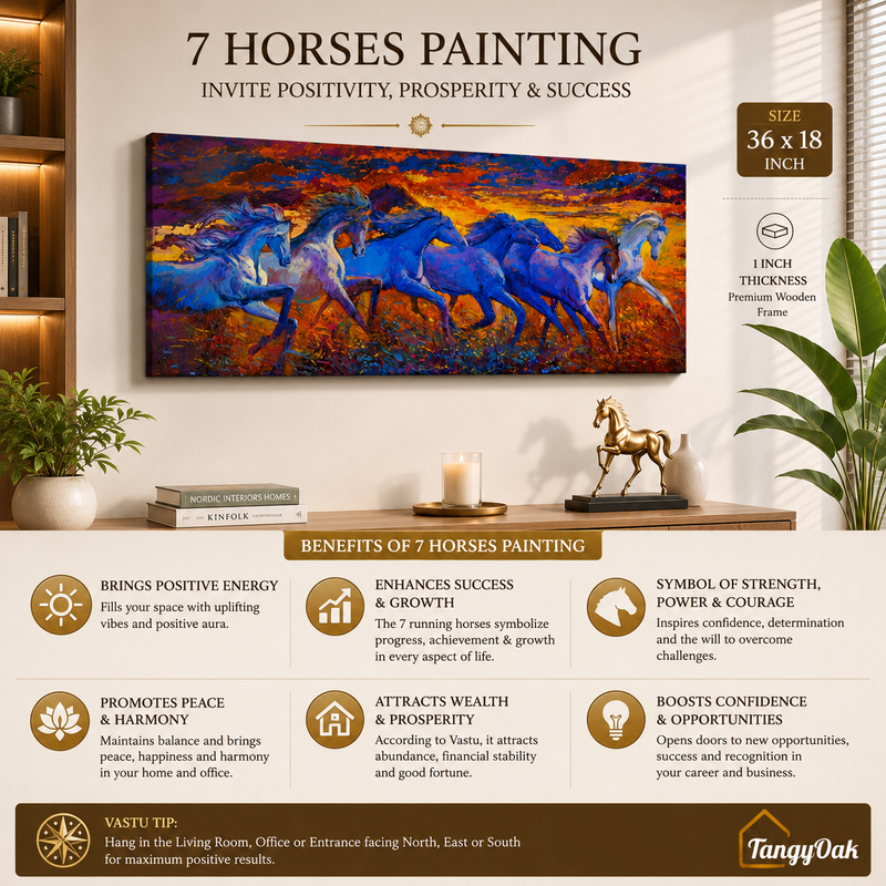 Seven Horses - Wall Painting