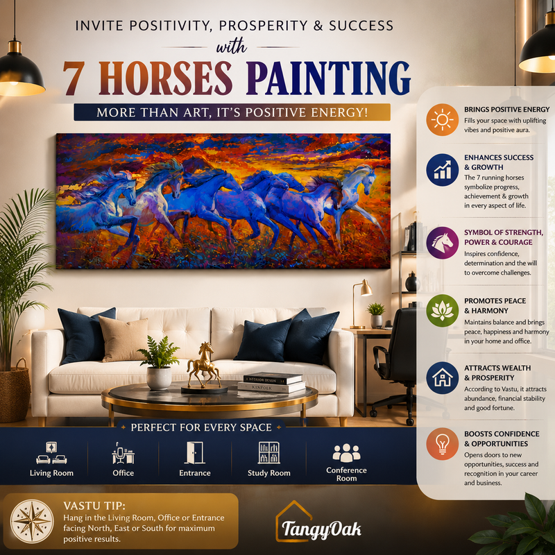 Seven Horses - Wall Painting