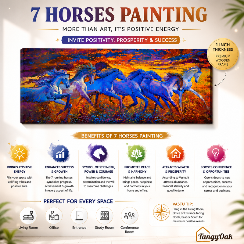 Seven Horses - Wall Painting