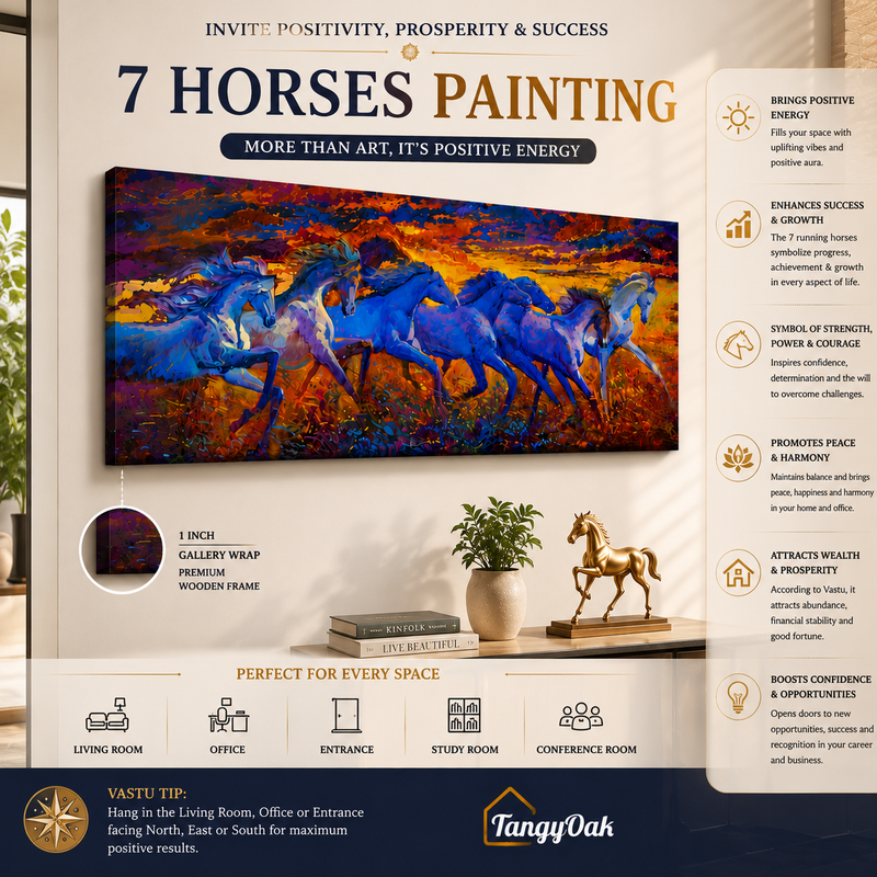 Seven Horses - Wall Painting