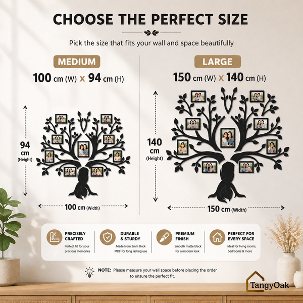 The Family Tree - Wall Decor Photo Frames ( 9 Photo Frames )