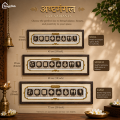 Ashtamangal - Premium Wood Art Photo Frame
