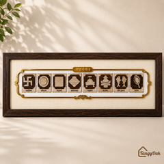 Ashtamangal - Premium Wood Art Photo Frame