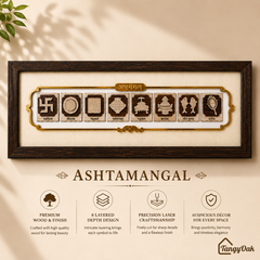 Ashtamangal - Premium Wood Art Photo Frame