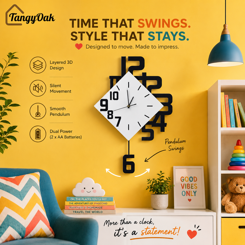Modern - Pendulum Wall Clock