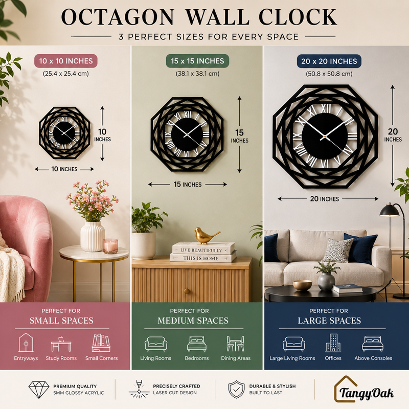 Octagon - Wall Clock