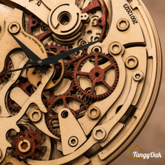 Wooden Gears - Wall Clock