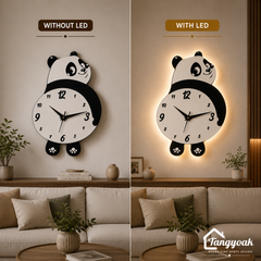 Chubby Panda - Pendulum Wall Clock