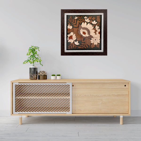Flower Garden - Premium Wood Art Photo Frame