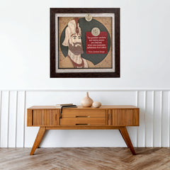 Guru Gobind Singh ji - Premium Wood Art Photo Frame
