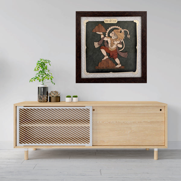 Hanuman ji - Premium Wood Art Photo Frame