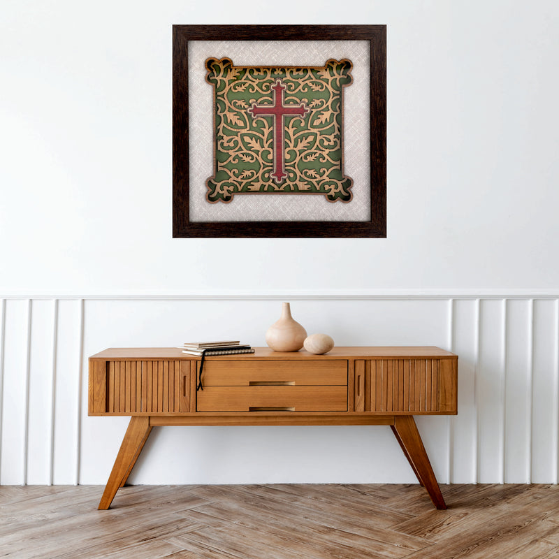 Jesus Cross - Premium Wood Art Photo Frame