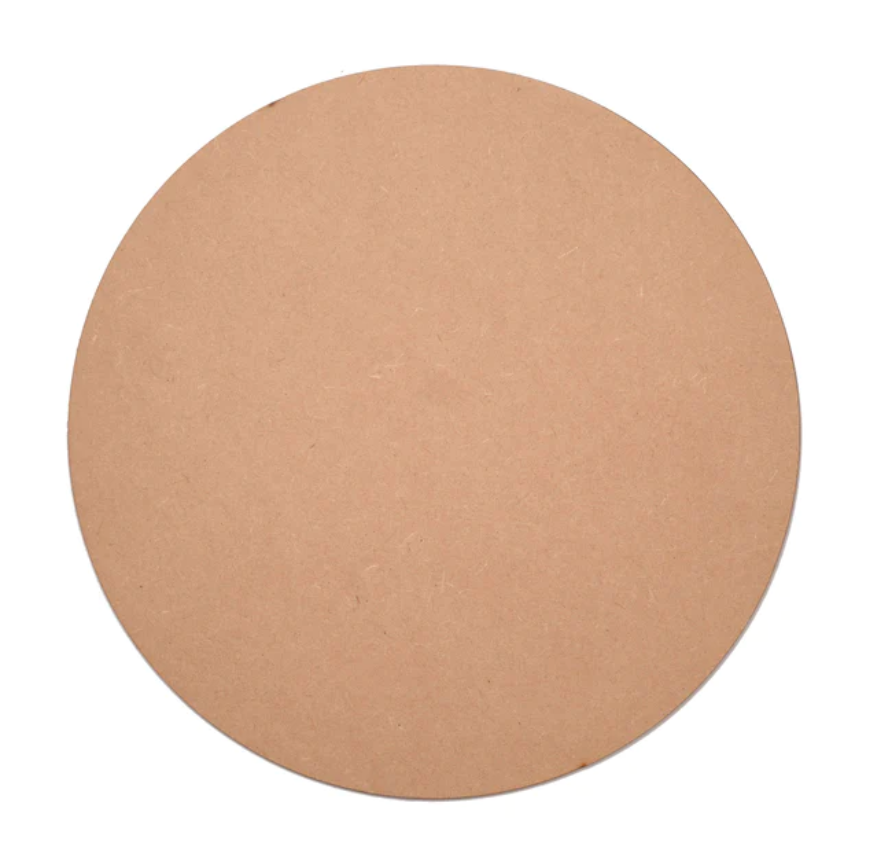 MDF Plain Round Base for Painting & Craft