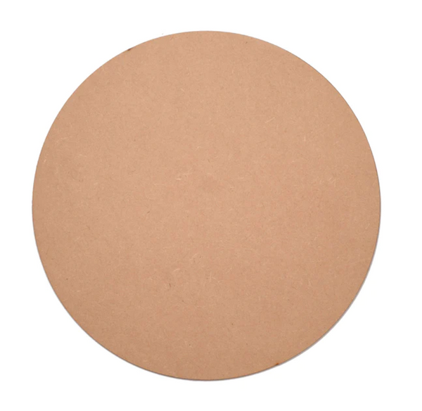 MDF Plain Round Base for Painting & Craft