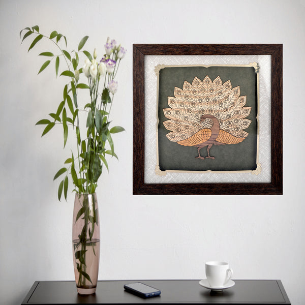 Peacock - Premium Wood Art Photo Frame