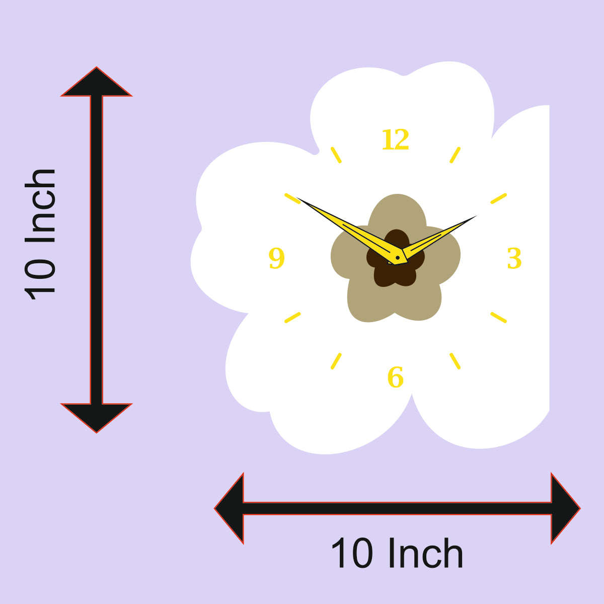 Flower - Double Sided Wall Clock