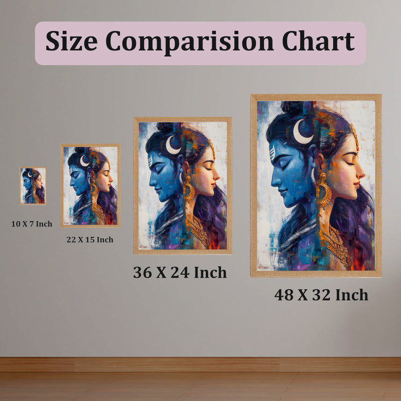 Divine Union™ Shiva Parvati Premium Acrylic Frame