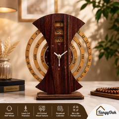 Perpetual Calendar Table Clock