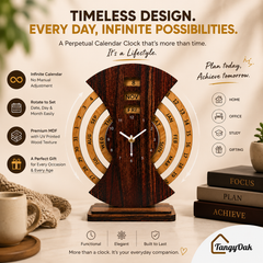 Perpetual Calendar Table Clock