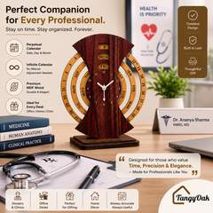 Perpetual Calendar Table Clock