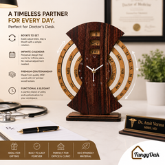 Perpetual Calendar Table Clock