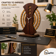 Perpetual Calendar Table Clock