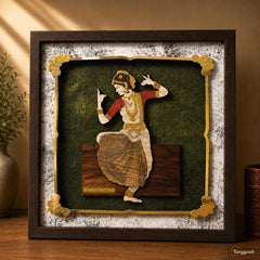 Bharat Natyam - Premium Wood Art Photo Frame