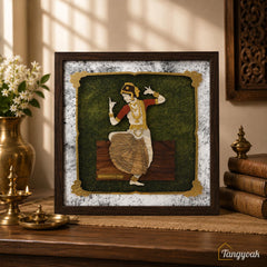 Bharat Natyam - Premium Wood Art Photo Frame