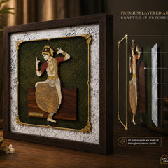 Bharat Natyam - Premium Wood Art Photo Frame
